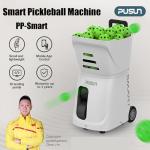 PP-Smart Pickleball Machine, PUSUN Professional Automatic Pickleball Machiner Launcher for Trainning, Support App and Remote Control, Multiple Traning Modes for Professional Drills-Easy to Use-White
