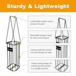 Poweruck Pickleball Tennis Ball Hopper Set, Tennis Ball Basket Holder with 20 Outdoor Pickleball Balls,Perfect Court Equipment for Beginner