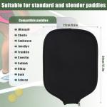 Racquet Cover for Pickleball, 8.6 x 12.2 Inch Neoprene Paddle Cover for Pickleball Racket Sleeve Storage Bag Compatible with Most USAPA Standard Extended Pickleball for Racquets People's Needs