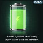 PP-Smart Pickleball Machine, PUSUN Professional Automatic Pickleball Machiner Launcher for Trainning, Support App and Remote Control, Multiple Traning Modes for Professional Drills-Easy to Use-White