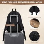 Sucipi Tennis Bags for Women, Lightweight Quilted Tennis Racket Bag, Large Capacity Tennis Backpack for Tennis Racquet, Pickleball Paddles, Badminton