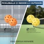 Pickleball Paddles Set of 2 USAPA Approved T700 Raw Carbon Fiber Pickleball Paddle, Friction Surface Pickleball Rackets with 4 Balls 1 Pickleball Bag, Pickle Ball Paddle Set for Men and Women