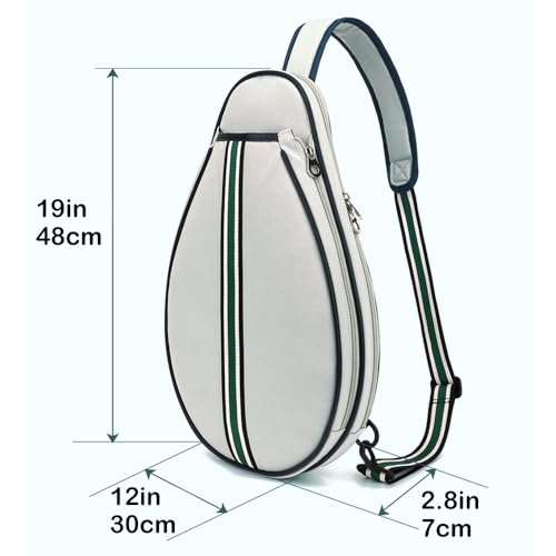 Unisex Water Resistant Pickleball Bag with Padded Straps
