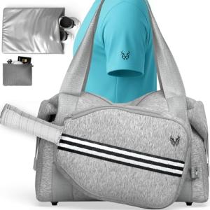 Pickleball Bag – Neoprene Duffel with Detachable Paddle Case, Shoe bag & Large Capacity for Men & Women