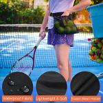 TOPJUM Tennis Ball Holder, Pickleball Holder Bag for Women, Men & Teens, Ball Pouch, Mesh Waist Hip Bag Carrier, Easy Holding 6-8 Pickle Balls or Tennis, Versatile Accessories & Gifts