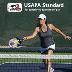 niupipo Pickleball Paddles, Pickleball Paddles Set of 2, Fiberglass Surface, Polypropylene Honeycomb Core, Cushion Grip, Lightweight Pickleball, Portable Carry Bag, White