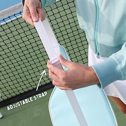 Chic Pickleball Paddle Bag with Adjustable Strap - Gift Idea