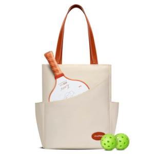 LUZZ PICKLE Pickleball Tote Bag Sport Duffle Bag Gmy Shoulder Bag Pickleball Handbag with Paddle Pocket for Women Men STB001TN