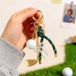 Mini Golf Tennis Ball Pickleball Football Keychain Cute Bag Charms Purse Charms for Handbags Tote Bags Gift for Women