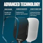 PRO-SPIN Carbon Fiber Pickleball Paddles Set of 2 or Single | Lightweight Pickleball Set with Indoor/Outdoor Balls, Bag & Covers – Durable Pickle Ball Paddle Gift for Men, Women & Families