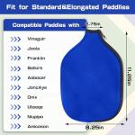 2 PCS Pickleball Paddle Covers, Durable Neoprene Paddle Cover Universal 8.26 x 11.8Inch Zippered Universal Racket Sleeve Paddle Storage Bag, Fits USAPA Standard and Extended Pickleball Racquets (Blue)