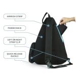 Mangrove Pickleball Bag, Large Capacity & Multi Pockets, Adjustable Sling Bag w/Fence Hook, Blue