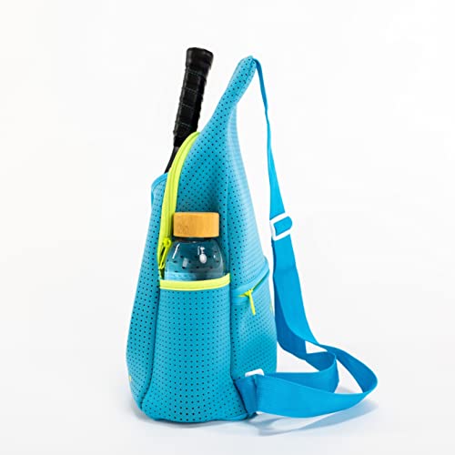 Light Blue Neoprene Pickleball Paddle Bag for Unisex