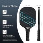 Pickleball Paddles 2026 Pickleball Paddles Set of 2 16mm Thick Paddle with Pickleball Bag Large Sweet Spot Pickle Ball Paddle Set ​for Men Women Pickleball Racket Set of 2
