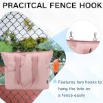 VASCHY Pickleball Tote Bags For Women With Fence Hook, Pickleball Paddle Holder Case Quilted Puffer Work/Gym/Sports Tote for 2 Rackets with Crossbody Strap Pink