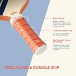 Dinkly Pickleball Paddles Set of 2, USAPA Approved Graphite/Fiberglass Pickleballs Racket, 2 Rackets, 4 Balls, 1 Protable Carry Bag, Pickle Ball Set for Men Women, Retro Twill