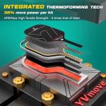 YVmove Pickleball Paddle with T700 Raw Carbon Fiber Surface & 16mm STR-Core Power Polymer Core, Premium Pickle Ball Racket Designed for Ultimate Spin & Consistency, USAPA Approved Storm 007