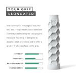 Hesacore Pickleball Paddle Elongated Original Grip - 6 Inches - Regular Feel - Comfortable for Tennis Elbow, Increased Grip Strength, Less Vibrations, Finger Support, Helps Sweaty Hands - Size Small