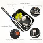 CCGTIOR 2-in-1 Tennis Tote Bag & Tennis Racket Backpack – Extra-Large Quilted Pickleball Racquet Bags, Water-Resistant & Lightweight for Men & Women (Black)