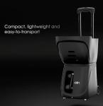 OLIN LaunchONE Pickleball Ball Launcher Training Machine, Battery Powered, Portable, Auto-Rotating (Black)