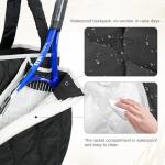 CCGTIOR 2-in-1 Tennis Tote Bag & Tennis Racket Backpack – Extra-Large Quilted Pickleball Racquet Bags, Water-Resistant & Lightweight for Men & Women (Black)