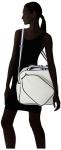 SamLouise Pickleball Tote Bag Adjustable | Backpack With Water Bottle Holder |Women's Pickle Ball Bag | Multi-color Leather Pickle Ball Backpack Bag | Modern Design Adjustable Shoulder Straps (White)