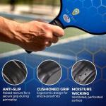 Pickleball Set with Bag - Fiberglass 14mm - 2 USAPA Pickleball Paddles, 2 Indoor and 2 Outdoor Pickleball Balls, 2 Cooling Towels - Rackets for Adults and Teens