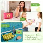 24 Pcs Pickleball Makeup Bags Bulk Pickleball Gifts for Women, Dink Ball Sport Cosmetic Pouch Bag Party Favors Supplies, Pickle Ball Accessories Travel Organizer Zipper Pouch Sport Lovers Gifts (Pink)