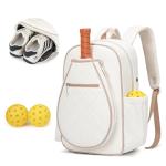 KAVIGOR Pickleball Bag, Quilted Pickleball Backpack with Shoe Compartment & Waterproof Pocket, Pickle Ball Paddle Bag Fits 2 to 4 Paddles for Women and Men
