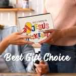 Xxoace All I Need Is Jesus and Pickleball Makeup Bag-Funny Pickleball Gift for Women Girls Friends Sister Daughter, Travel Cosmetic Pouch