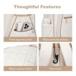 KAVIGOR Pickleball Bag, Quilted Pickleball Backpack with Shoe Compartment & Waterproof Pocket, Pickle Ball Paddle Bag Fits 2 to 4 Paddles for Women and Men