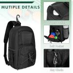 GOBUROS Pickleball Sling Bag for 2 Paddles, Pickleball Crossbody Backpack with Multiple Pockets and Hanging Fence Hook for Men and Women