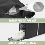 G4Free Pickleball Bag, Pickleball Tote Bag for Women Men, External Ball Bag with Shoe Compartment & Paddle Cover Pocket,Black