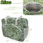 Pickleball Bag for Women, Tote Bag Crossbody Shoulder Purse Handbag for Tennis Pickle Ball Yoga Gym Duffle Bag Green