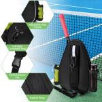 Docami Tennis Bag for Women Men, Tennis Racket Bags Backpack Lightweight Water Resistant Sling Crossbody Gym Backpacks for Tennis Racquet, Pickleball Paddles, Badminton, Pickleball Gear & Accessories