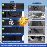 Gemgoal Extra Large Pickleball Bag for Men with Shoe Compartment Pickleball Backpack for 4 Rackets with Fence Hook Paddle Compartments Balls Holder Multiple Compartments