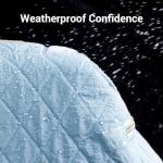 VELADAY Pickleball Bag for Women Chic Quilted Sling Bag, Fits 2 Paddles, Lightweight Weatherpoorf for Court & Daily Use, Blue