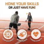 Portable Pickleball Net System for Indoor and Outdoor | 22ft Long Full Regulation Size Full Pickle Ball Net | Includes Floor Markers and Carry Bag | Create Full Portable Pickleball Court