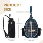 KUANG! Tennis Bag for Women Men Quilted Tennis Crossbody Backpack Tennis Racket Bag Suitable for Pickleball Tennis Badminton