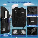 Gemgoal Extra Large Pickleball Bag for Men with Shoe Compartment Pickleball Backpack for 4 Rackets with Fence Hook Paddle Compartments Balls Holder Multiple Compartments