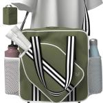 Pickleball Tote Bag - Detachable Cooler & Fence Hooks – Large Sports Bag for Women & Men, Holds Paddles & Balls