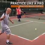 Portable Pickleball Net System for Indoor and Outdoor | 22ft Long Full Regulation Size Full Pickle Ball Net | Includes Floor Markers and Carry Bag | Create Full Portable Pickleball Court