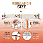 Portable Pickleball Net System for Indoor and Outdoor | 22ft Long Full Regulation Size Full Pickle Ball Net | Includes Floor Markers and Carry Bag | Create Full Portable Pickleball Court