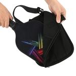 Cosmos 2 Pcs Neoprene Pickleball Paddle Cover Pickleball Racket Case Pickle Ball Sleeve - Pickleball Paddle Carry Bag with Ball Storage Accessories Pocket & Handle Strap (Black & Handle Stap)