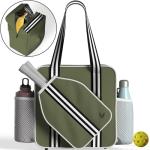 Pickleball Tote Bag - Detachable Cooler & Fence Hooks – Large Sports Bag for Women & Men, Holds Paddles & Balls