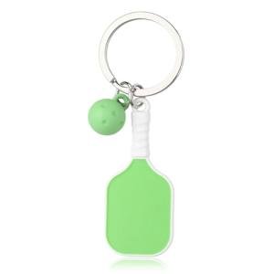 Green Pickleball Keychain Charm for Purse Bag Accessories for Women Men Sports Pickleball Themed Gifts for Women Men Friend Pickle Ball Lover Birthday Gifts for Boys Son Daughter Pickle Ball Gift Idea