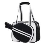 SPOENGRU PU Leather Pickleball Paddle Bag - Small Fashion Tote for Women & Men