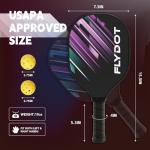 Pickleball Paddles Set of 4,USAPA Approved,4 Indoor&Outdoor Balls, Carrying Bag, 4 Cooling Towels,4 Pack Paddles,Pickleball Paddles Pack Gifts for Beginner&Pro