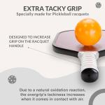 Palbea Pickleball OverGrip Tape - Pack of 6 - Extra Tacky White Pickleball Grip Tape - High Sweat Absorption & Non-Slip Soft Touch. Accessories Designed to Enhance Your Pickleball Paddle Grip Tape.