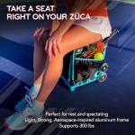 ZÜCA Rolling Pickleball Bag - Professional Touring Case for Men and Women - Portable Pickleball Sports Bag with Storage for Gear, Paddles, Accessories - Convenient Seat - Lightweight and Durable
